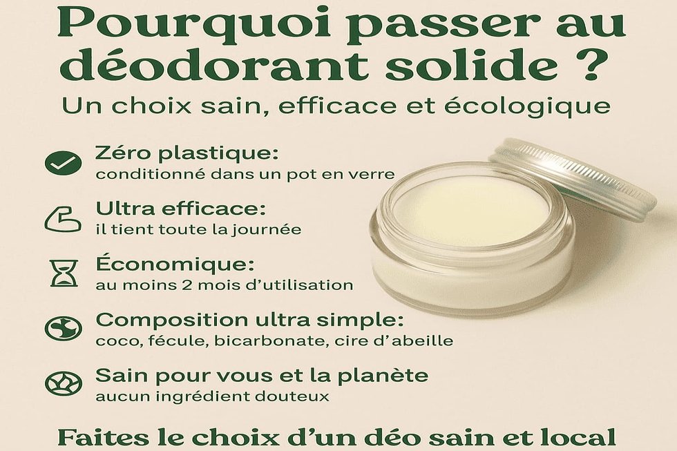 Pourquoi passer au déodorant solide ? Un choix sain, efficace et écologique